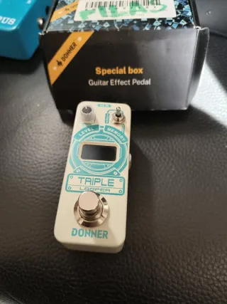 Pedales efectos guitarra chorus, looper, afinador