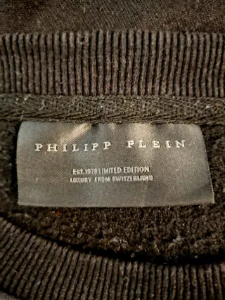 Sudadera Philipp Plein Calaveras Naranja Negra