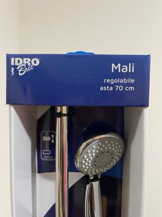 Set saliscendi doccia in metallo e plastica