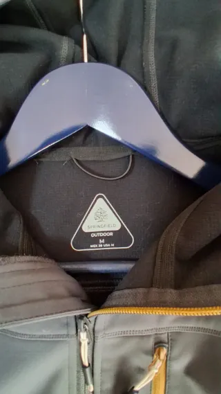 Chaqueta cortavientos Springfield gris/marrón