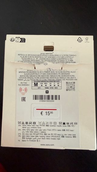 Pendientes Zara Cereza Brillante