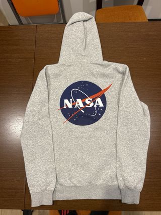 Sudadera H&M NASA Gris Talla XS