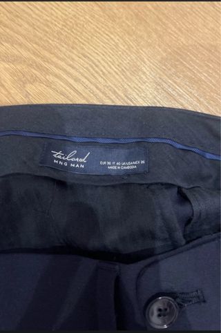 Traje Mango Azul Completo Hombre. Mango.