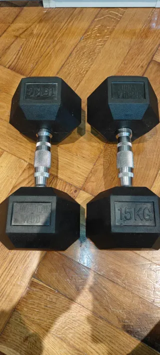 Par Mancuernas Hexagonales 15kg Singular Wod