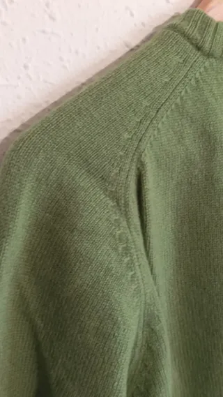 Jersey Springfield cuello redondo verde