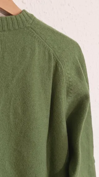 Jersey Springfield cuello redondo verde