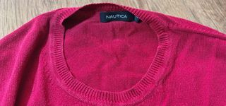 Suéter "NAUTICA" - borgoña ( XL-XXL ) GRANDE
