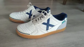 Zapatillas Munich Blancas y Azules