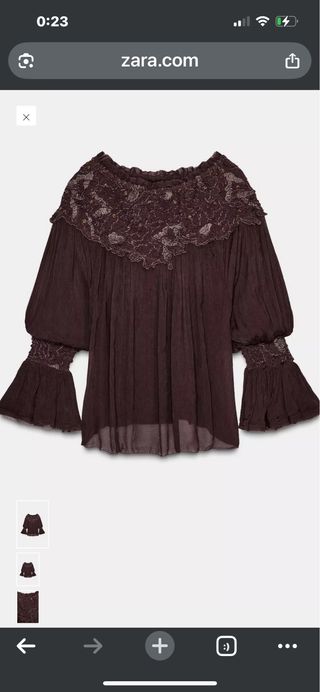 Blusa Zara Edición Limitada