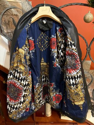 Giacca vera pelle vintage anni 90 donna