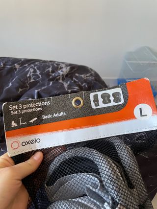 Set 3 Protecciones Oxelo Adulto Básico
