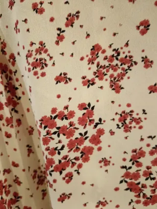 Blusa sin mangas flores talla grande