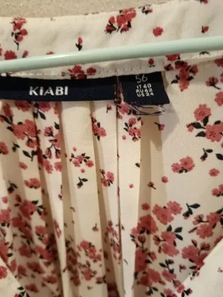 Blusa sin mangas flores talla grande