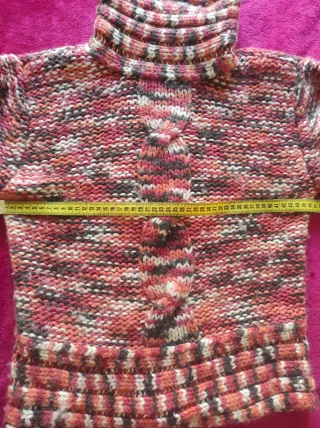 Jersey grueso cuello alto multicolor