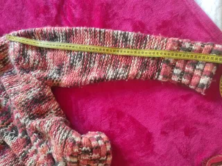 Jersey grueso cuello alto multicolor