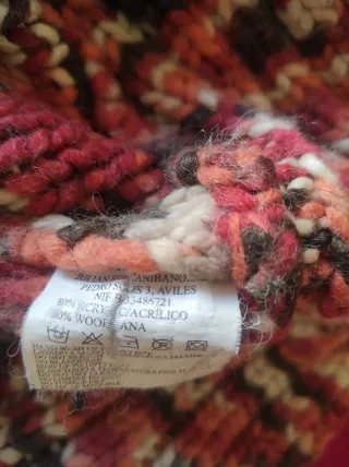 Jersey grueso cuello alto multicolor