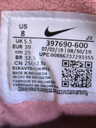 Zapatillas Nike Air Max Mujer Talla 39 Rosa