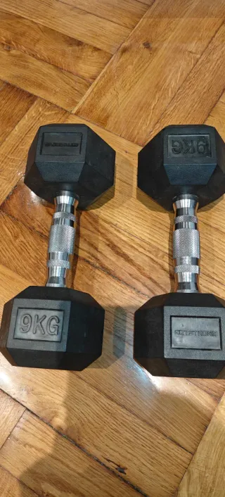 Par Mancuernas Hexagonales 9kg Getstrong