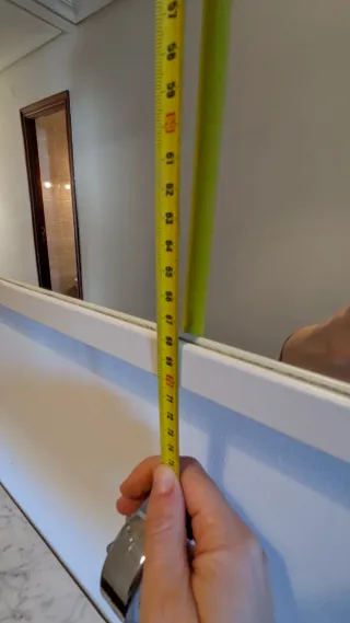 Espejo grande blanco