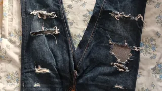 Pantalones vaqueros hombre rotos