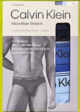 Calvin Klein 3 slip Talla L Microfibra