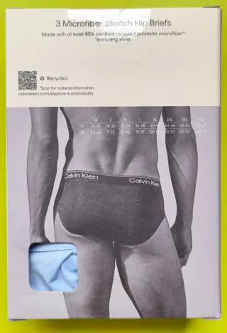 Calvin Klein 3 slip Talla L Microfibra