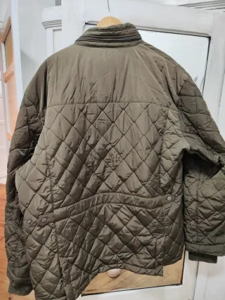 Abrigo tipo Parka de color Verde Militar, 4XL