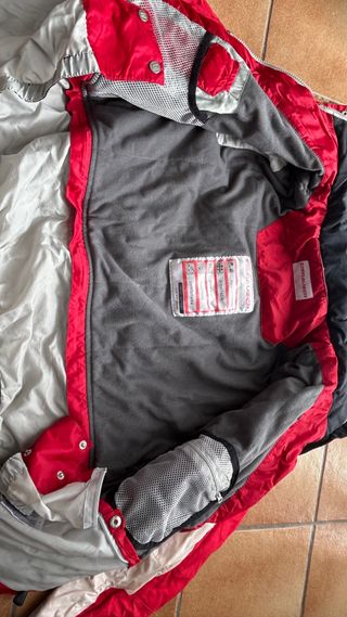 Chaqueta de nieve EISRAUSCH roja y blanca