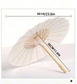 Sombrilla paraguas decorativo 60cm