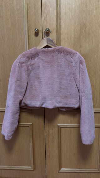 Chaquetilla pelo rosa talla única