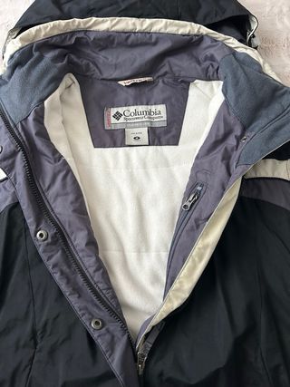 Chaqueta Columbia Mujer Talla M Negra/Gris