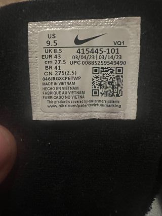 Nike Scarpe Uomo Nero Bianco