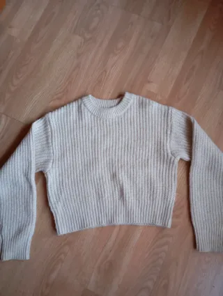 Jersey beige de punto