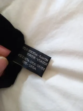 Fular de terciopelo y seda