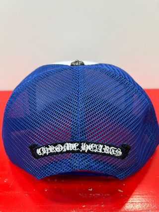 Gorra Trucker Azul y Blanca Chrome Hearts