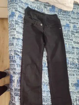 Pantalón tejano premamá T36