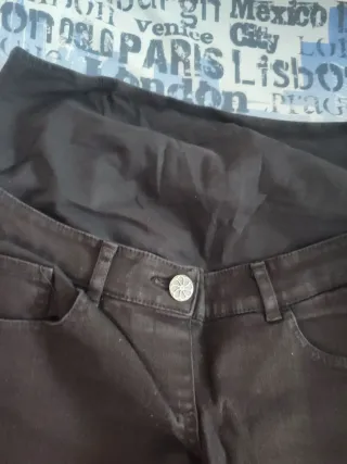 Pantalón tejano premamá T36