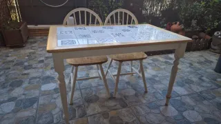 Mesa de cocina madera + 4 sillas