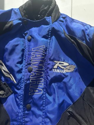 Chaqueta Yamaha Moto Azul y Negra. Talla L