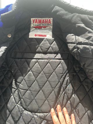 Chaqueta Yamaha Moto Azul y Negra. Talla L