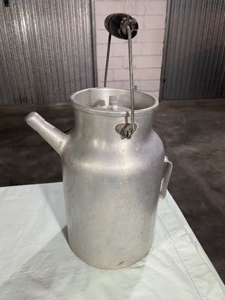 Bidone latte alluminio vintage