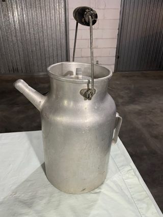 Bidone latte alluminio vintage