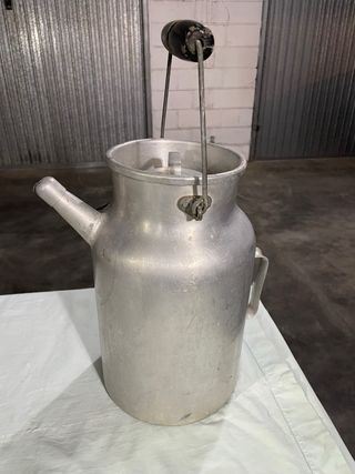 Bidone latte alluminio vintage