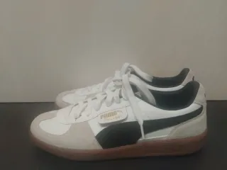 Zapatillas Puma Palermo Beige y Blanco