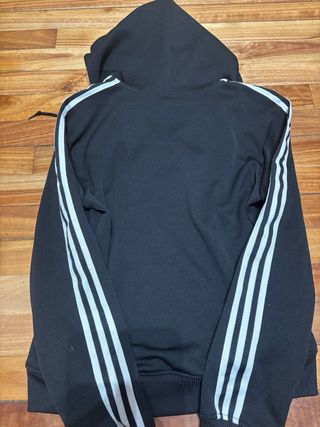 Sudadera Adidas Original Negra con Cremallera