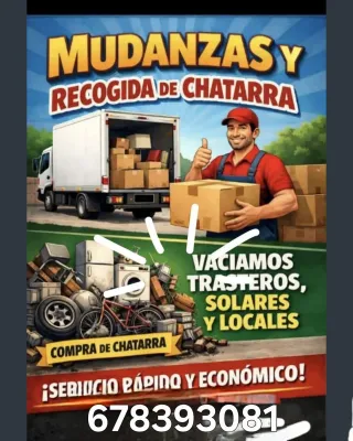 Hola recogida de escombros y limpiamos naves