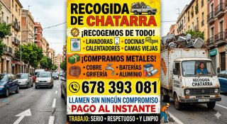 Hola recogida de escombros y limpiamos naves