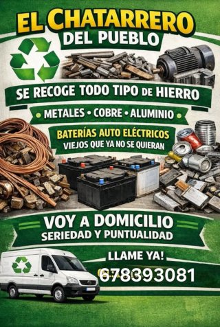 Hola recogida de escombros y limpiamos naves
