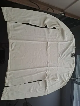 Jersey beige manga larga
