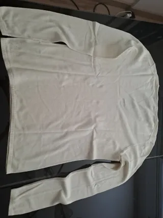 Jersey beige manga larga